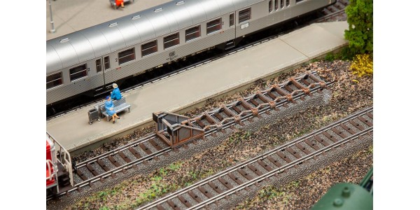 Faller 120322 2 Stootblokken Met Schaarremmen H0 Faller 120322 2 Stootblokken Met Schaarremmen H0