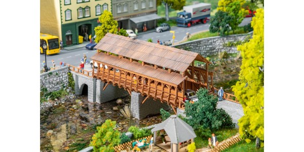 Faller 120527 Houten Spoorwegbrug H0