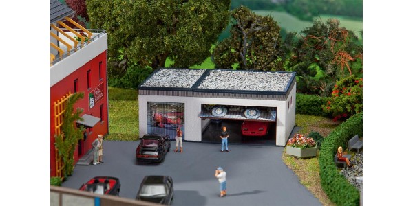 Faller 130319 Dubbele Garage Met Aandrijving H0 Faller 130319 Dubbele Garage Met Aandrijving H0