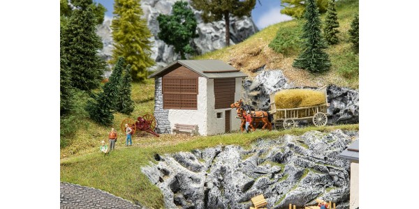 Faller 130634 Hooischuurtje Graubünden (3/23) * H0 Faller 130634 Hooischuurtje Graubünden (3/23) * H0