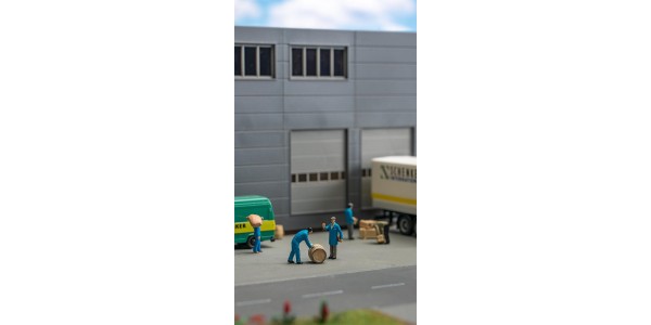 Faller 151609 Transportmedewerkers Pakketten / Vaten H0
