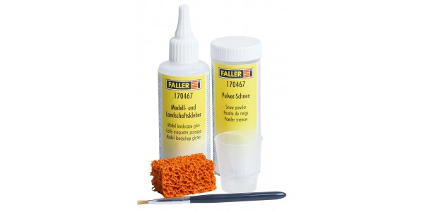Faller 170467 Sneeuwpoederset, 100 G/105 G H0, TT, N, Z
