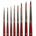 Faller 172104 Ronde Kwast Met Bruine Punt, Synthetisch, Maat 0 H0, TT, N, Z