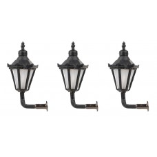 Faller 180111 Led-Wandlampen Zeskant Lantaarn M Kroon 3 Stuks H0
