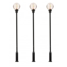Faller 180113 Led-Parklantaarn Bol Opzetlamp Warm Wit 3 Stuks H0