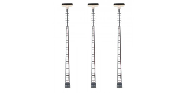Faller 180118 Led-Vakwerkmast-Opzetarmatuur Warm Wit 3 Stuks H0
