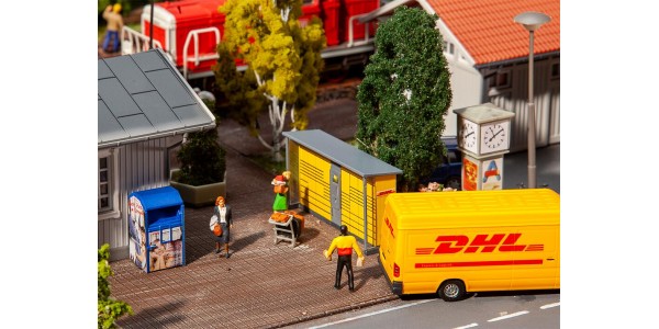 Faller 180281 Pakstations Dhl 2 Stuks H0