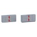Faller 180282 Grijze Lockerkasten 2 Stuks (5/23) * H0