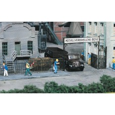 Faller 180412 Ijzeren Hek Met Toegangspoort, 1046 Mm H0