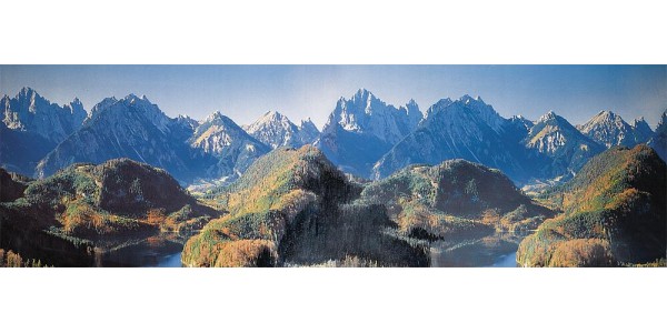 Faller 180512 Modelachtergrond Neuschwanstein H0, TT, N