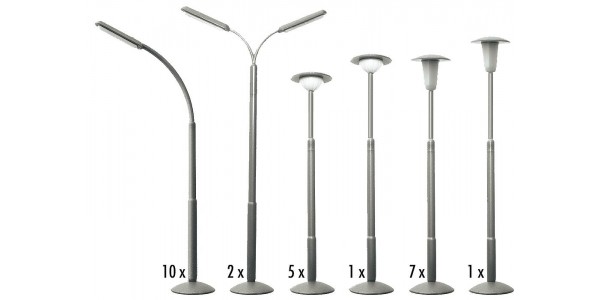 Faller 180538 Set Straatlantaarns H0