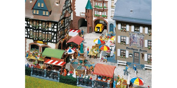 Faller 180582 Weekmarkt H0