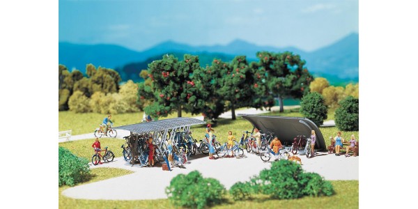 Faller 180584 2 Fietsenrekken Met Fietsen H0