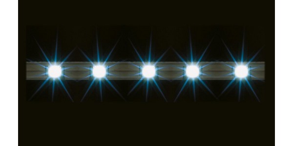 Faller 180648 2 Lichtstrips Met Led Verlichting, Wit H0, TT, N, Z