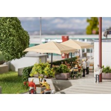 Faller 180862 Rechthoekige Parasols 2 Stuks H0