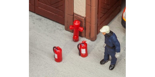 Faller 180950 6 Brandblussers En 2 Brandkranen H0