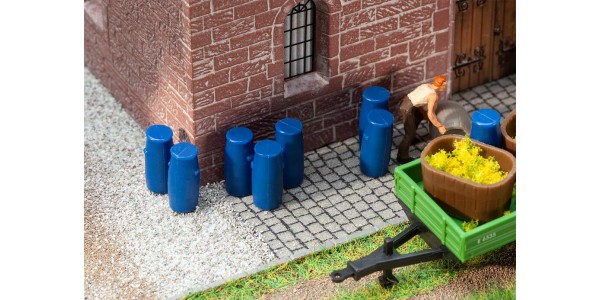 Faller 180970 9 Plastic Vaten H0
