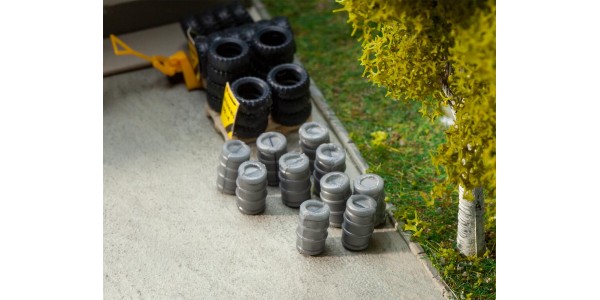 Faller 180971 10 Aluminium Biervaten H0