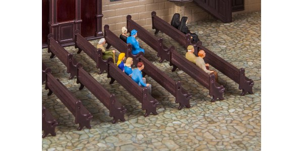 Faller 180989 7 Kerkbanken H0