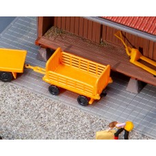 Faller 180991 Perronwagens Oranje 2 Stuks H0