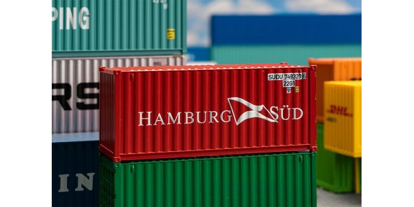 Faller 182001 20' Container Hamburg Süd (6/23) * H0