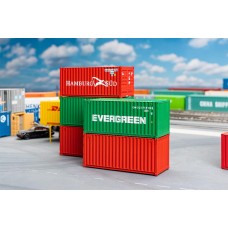Faller 182051 20' Container Set 5 Stuks (6/23) * H0