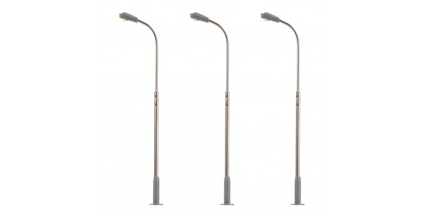 Faller 272120 Led-Straatverlicht. Gebogen Straatlantaarn 3X N Faller 272120 Led-Straatverlicht. Gebogen Straatlantaarn 3X N