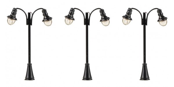 Faller 272126 Led-Lantaarn Booglampen 3 Stuks N Faller 272126 Led-Lantaarn Booglampen 3 Stuks N