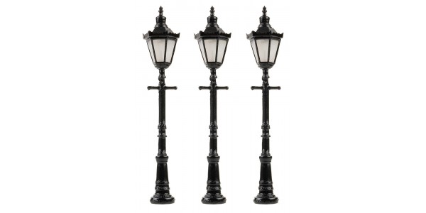 Faller 272128 Led-Parkverlicht. 6Kant Lantaarn M Kroon 3 Stuks N Faller 272128 Led-Parkverlicht. 6Kant Lantaarn M Kroon 3 Stuks N