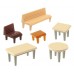 Faller 272440 7 Tafles, 24 Stoelen, 12 Banken N